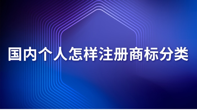 國內個人怎樣注冊商標分類